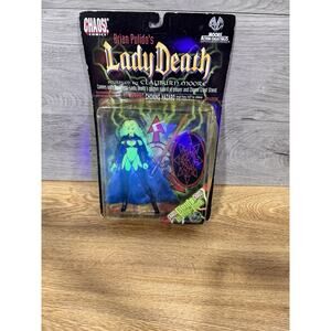 1997 Chaos Comics Brian Pulido's LADY DEATH Action Figure Glows In The Dark Wow!